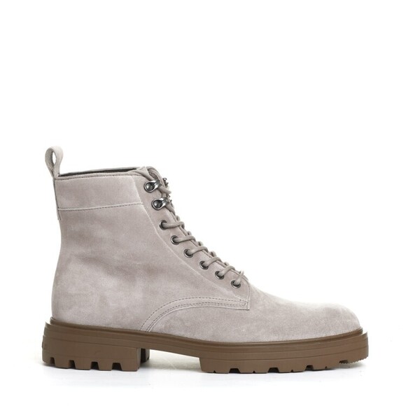 Hogan Beige Suede Lace-Up Polish - NWT